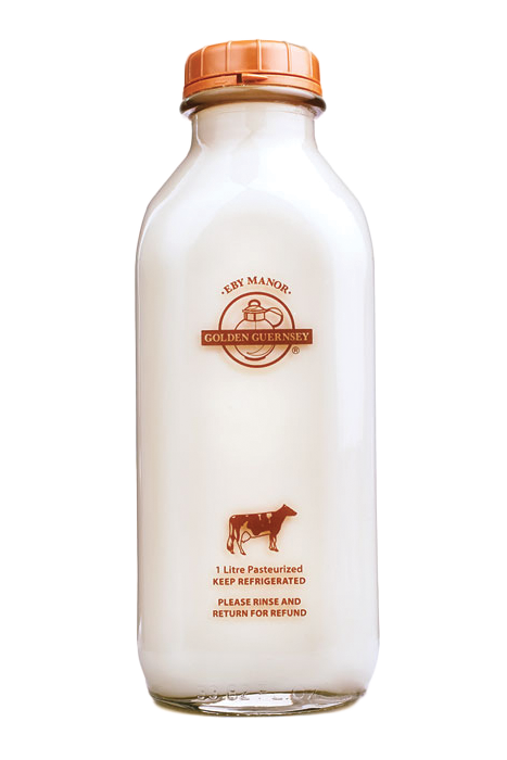 Eby Manor Golden Guernsey - 2% Homogenized Guernsey Milk, 1L