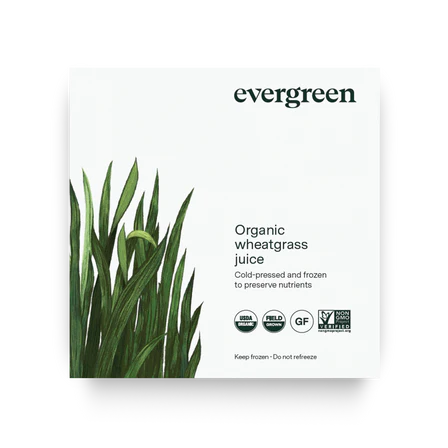 Evergreen - Organic Wheatgrass Juice, 5 Tubes