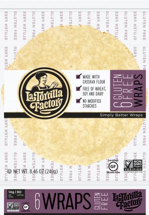 La Tortilla Factory - Gluten Free Cassava Wraps, 240g