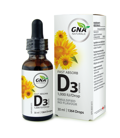 GNA - Fast Absorb Vitamin D3 Drops, 30 ml