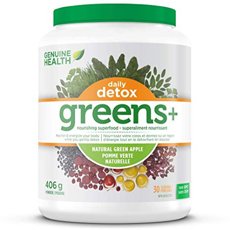 Genuine Health - Greens+ Daily Detox Apple, 406g