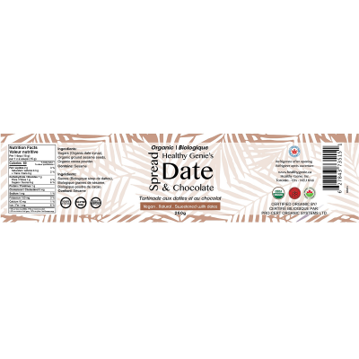 Healthy Genie - Organic Spread Date & Chocolate, 260g
