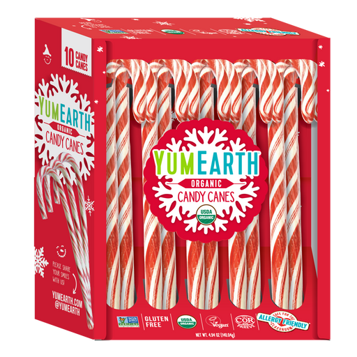 Yum Earth - Organic Candy Canes, 10ct/140g