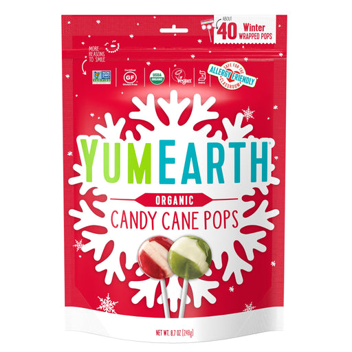 Yum Earth - Organic Candy Cane Pops, 247g