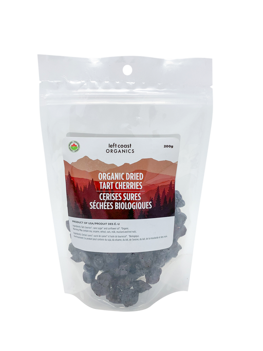 Left Coast Organics - Organic Dried Tart Cherries, 200g