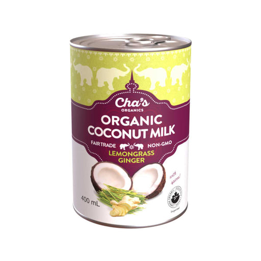Cha's Organics - Lemongrass Ginger Coconut Milk, 400ml