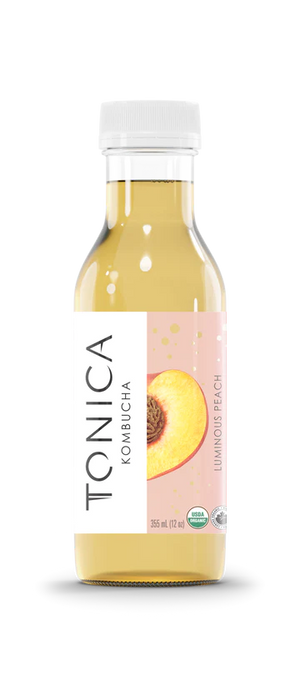 Tonica - Peach Resolution Kombucha, 355ml