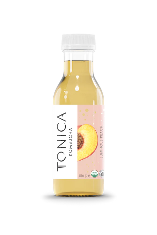 Tonica - Peach Resolution Kombucha, 355ml