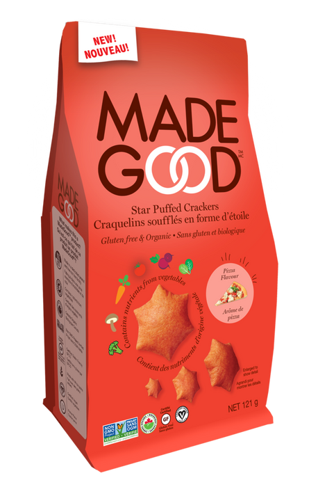 Made Good - Organic Star Puffed Crackers, Pizza, 120g