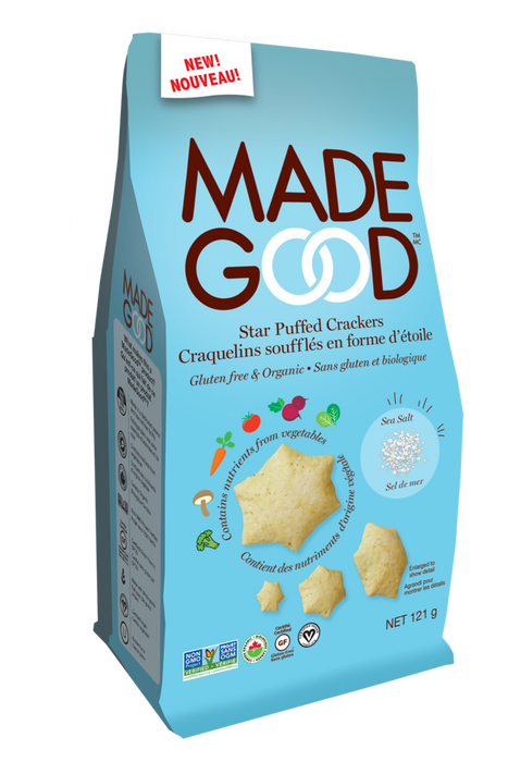 Made Good - Organic Star Puffed Crackers, Sea Salt, 120g