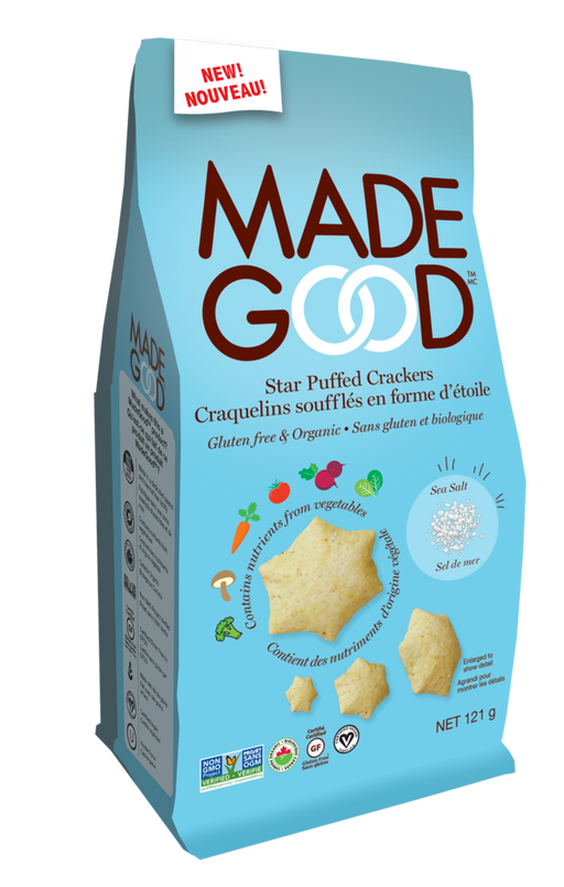 Made Good - Organic Star Puffed Crackers, Sea Salt, 120g