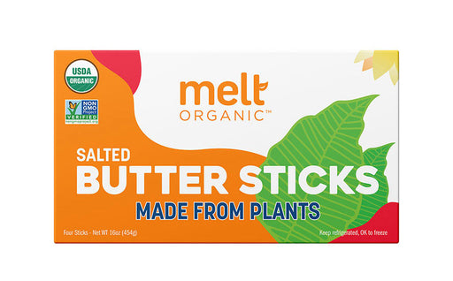 Melt Organic - Salted Butter Sticks Made from Plants, 454g