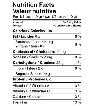 Left Coast Organics - Organic Dried Sweet Cranberries, 600g