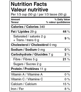 Left Coast Organics - Organic Cashews, Roasted and Salted, 350g