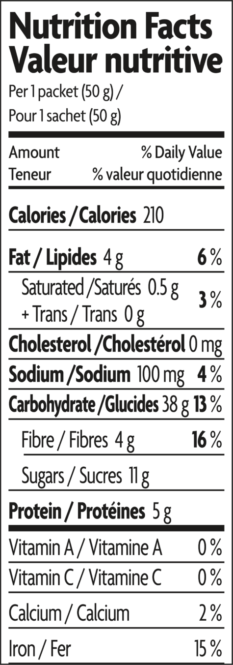 Nature's Path - Oatmeal, Maple Nut, 8x50g