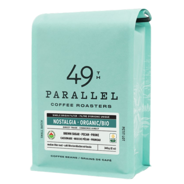 49th Parallel Coffee, Whole Bean Organic Nostalgia, 340g