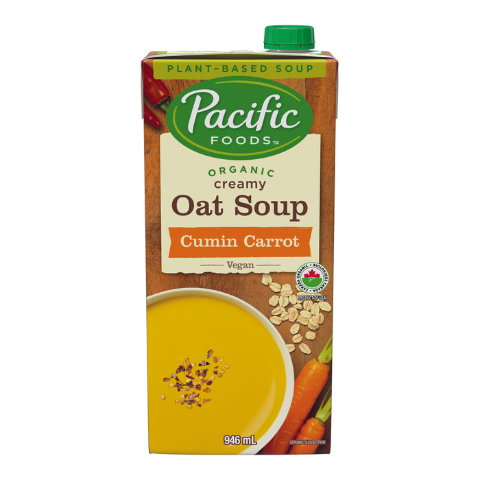 Pacific Foods - Organic Creamy Oat Soup, Cumin and Carrot, 946ml