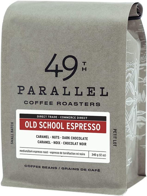 49th Parallel Coffee, Whole Bean Old School Espresso, 340g