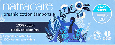 Natracare - Super - Organic All Cotton Tampon, 20 Tampons