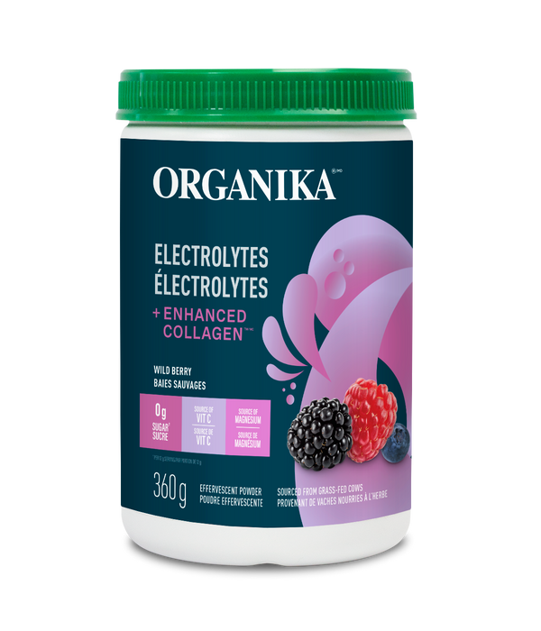 Organika - Electrolytes + Enhanced Collagen, Wildberry, 360G