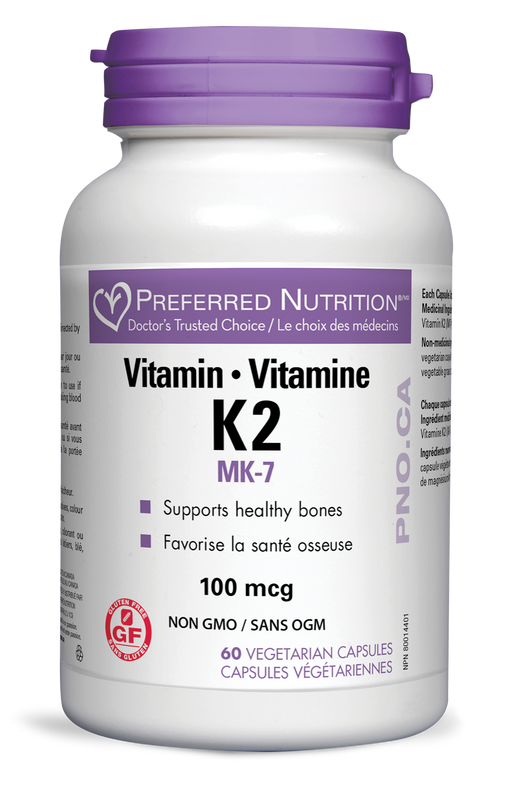 Preferred Nutrition - Vitamin K2 100mcg, 60 Caps