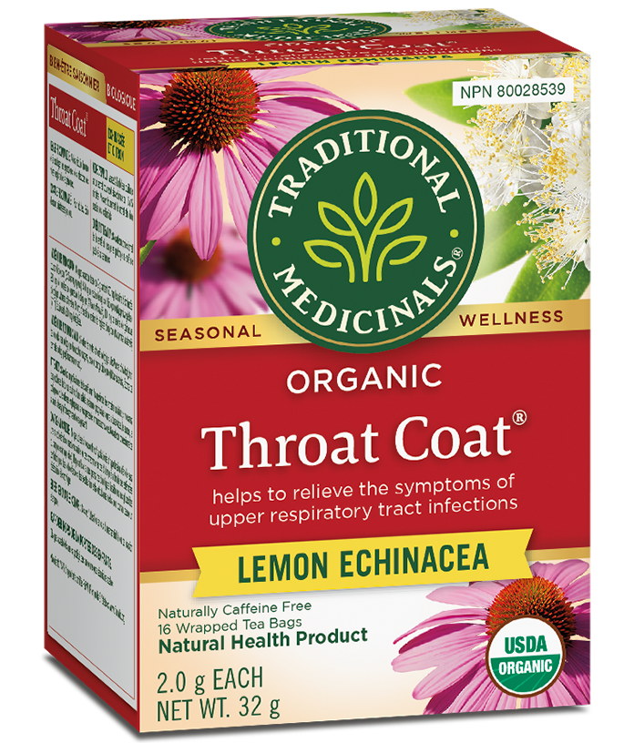 Traditional Medicinals - Organic Throat Coat® Tea, Lemon Echinacea
