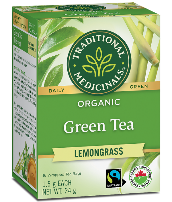 Traditional Medicinals - Organic Green Tea, Lemongrass, 16 Count