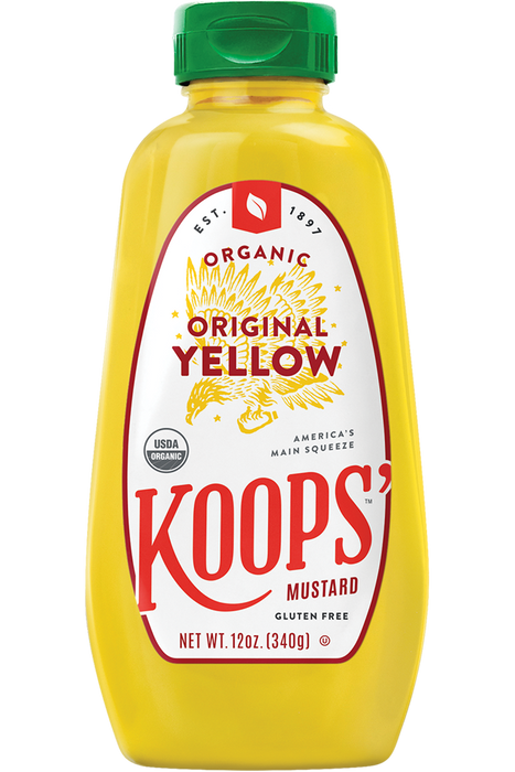 Koops' - Organic & Gluten Free Mustard, Yellow, 325ml