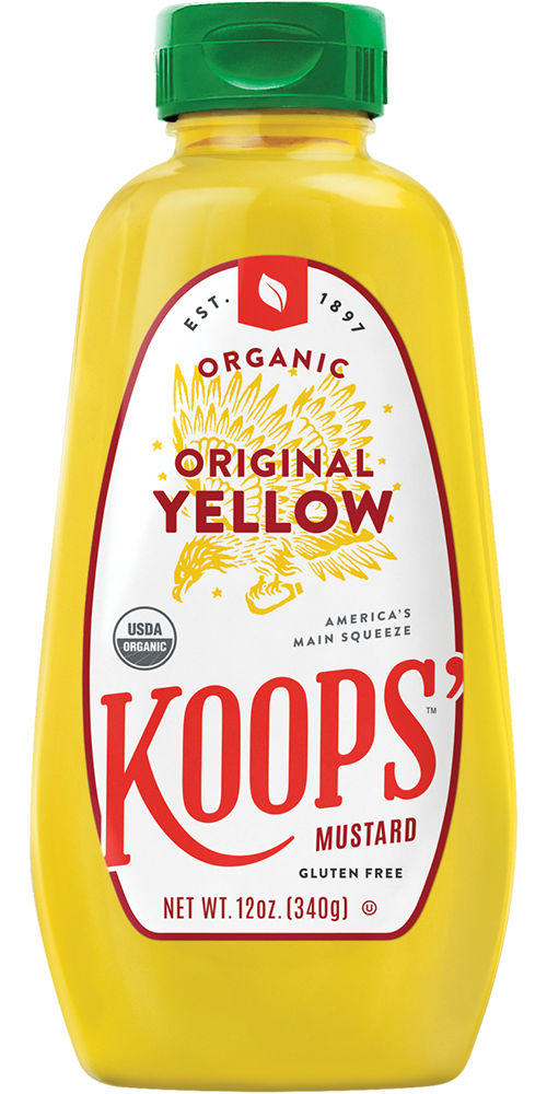 Koops' - Organic & Gluten Free Mustard, Yellow, 325ml