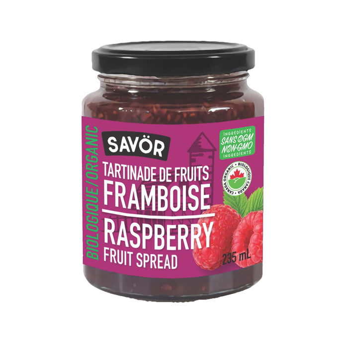 Savor - Organic Fruit Spread, Raspberry, 235ml