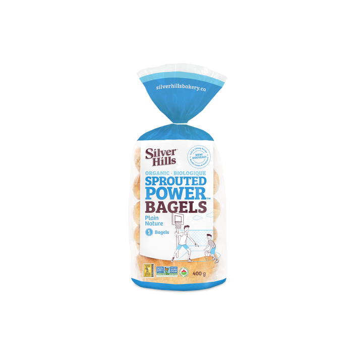 Silver Hills - Organic Sprouted Power Bagels - Plain, 400g