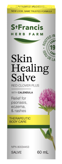 St. Francis - Skin Healing Salve - 60ml (formerly Red Clover Plus Salve)