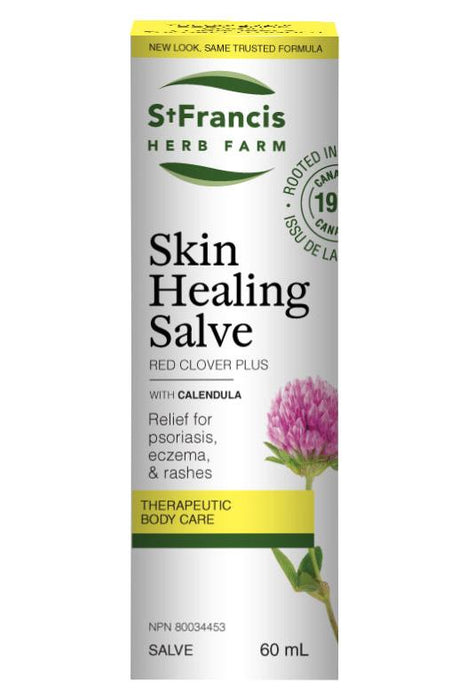 St. Francis - Skin Healing Salve - 60ml (formerly Red Clover Plus Salve)