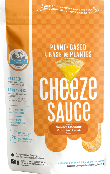 Plantworthy - Plant-Based Cheeze Sauce, Smoky Cheddar, 150g