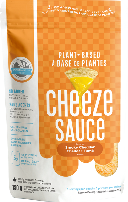 Plantworthy - Plant-Based Cheeze Sauce, Smoky Cheddar, 150g