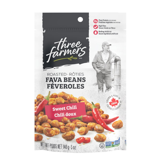 Three Farmers - Roasted Fava Beans, Sweet Chili, 140g