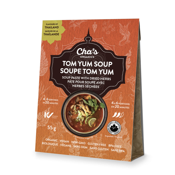 Cha's Organics - Organic Tom Yum Soup Paste, 55g
