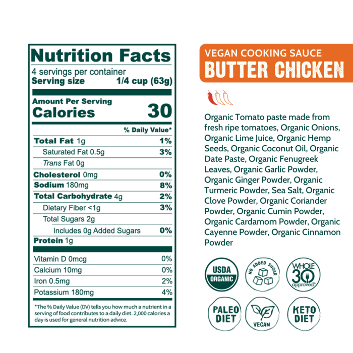 Good Food For Good - Cooking Sauce, Butter Chicken, 250 ml