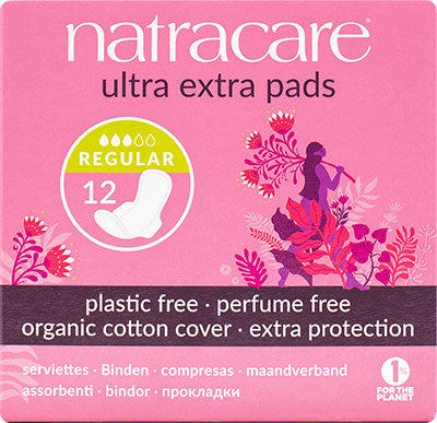 Natracare - Ultra Extra Pad, Regular, 12 pads