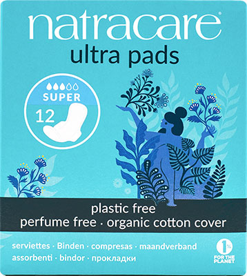 Natracare - Ultra Pads Super, 12 pads