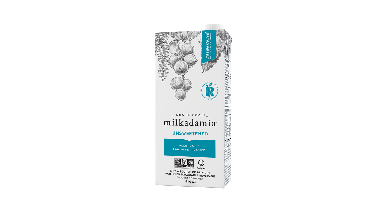 Milkadamia - Nut Milk, Unsweetened, 946ml