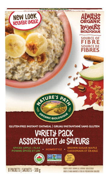 Nature's Path - Gluten-Free Oatmeal Variety Pack, 320g