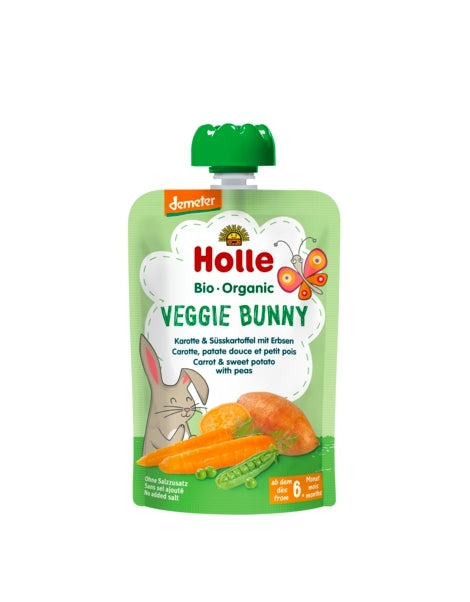 Holle - Organic Baby Food Pouch, Veggie Bunny, 100g