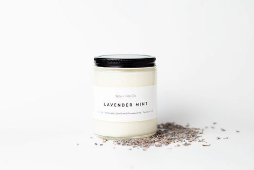 Wax + Fire - Lavender Mint Soy Candle, 8oz