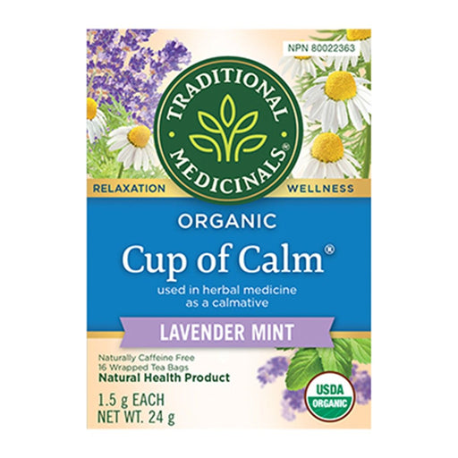Traditional Medicinals - Organic Cup of Calm Tea, 16 Bags
