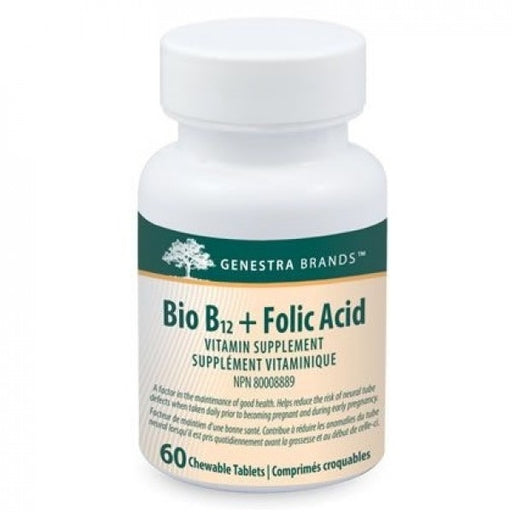 Genestra - Bio B12 + Folic Acid, 60 tabs