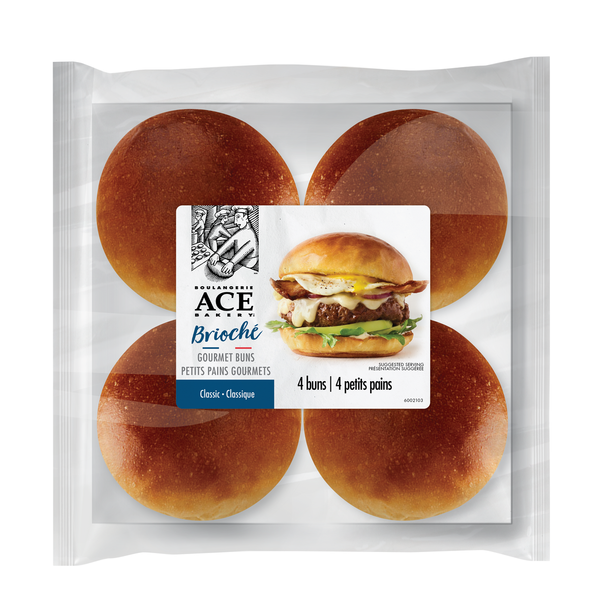 Ace Bakery Brioche Gourmet Buns, 4 Count — Goodness Me!