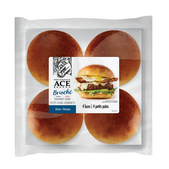 Ace Bakery - Brioche Gourmet Buns, 4-pack