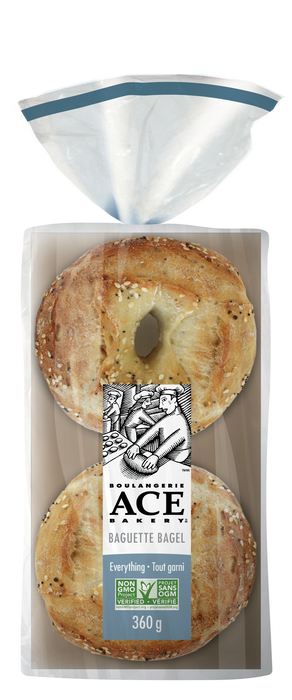 Ace Bakery - Everything Baguette Bagel, 4-pack