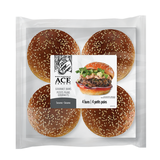 Ace Bakery - Sesame Gourmet Bun, 4-pack